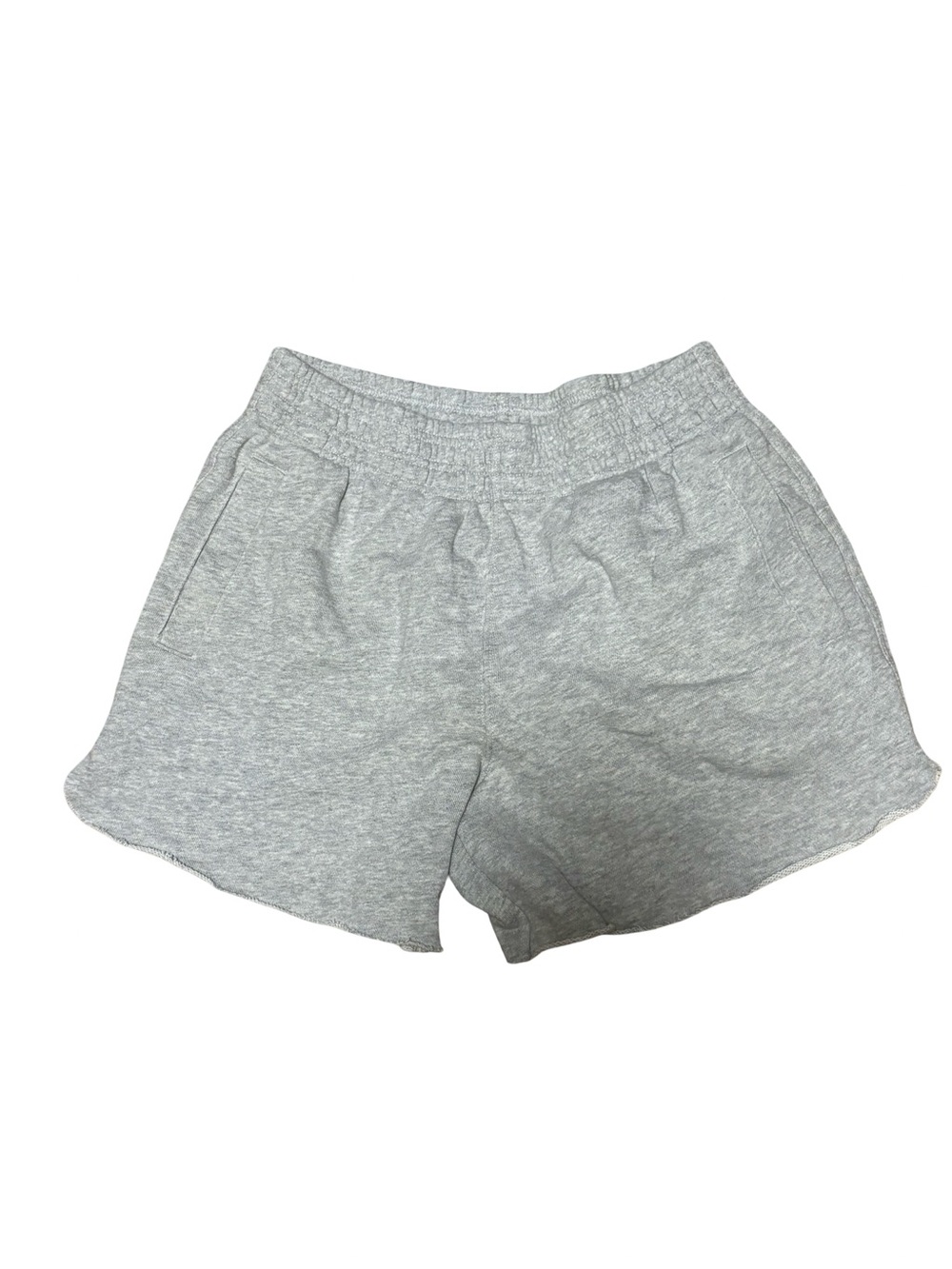 aerie Light Heather Gray Elastic Waist Athletic Lounging Minimalist Shorts Med